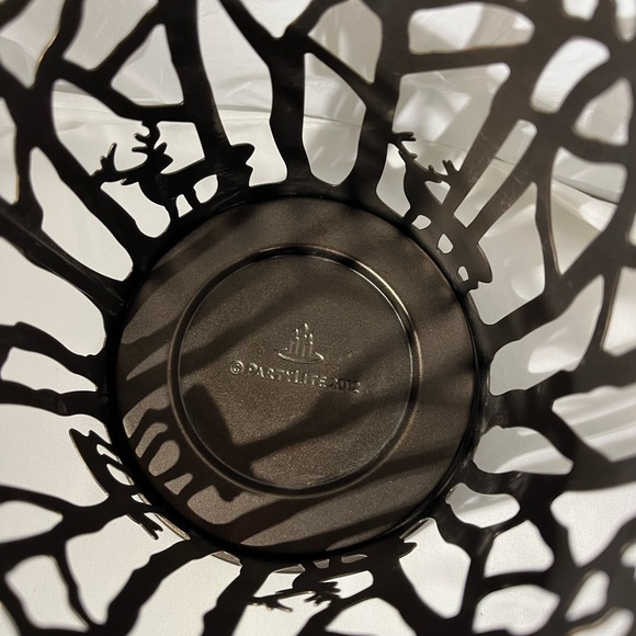 PartyLite Bronze Silhouette Woodland Light Candle Sleeve - Picture 3 of 6